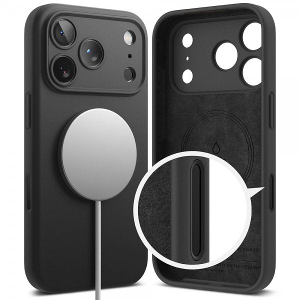 Ringke iPhone 17 Pro Cover Silicone Magnetic Lilla