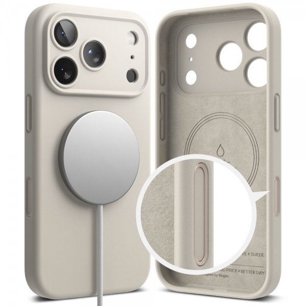 Ringke iPhone 17 Pro Cover Silikone Magnetic Stone