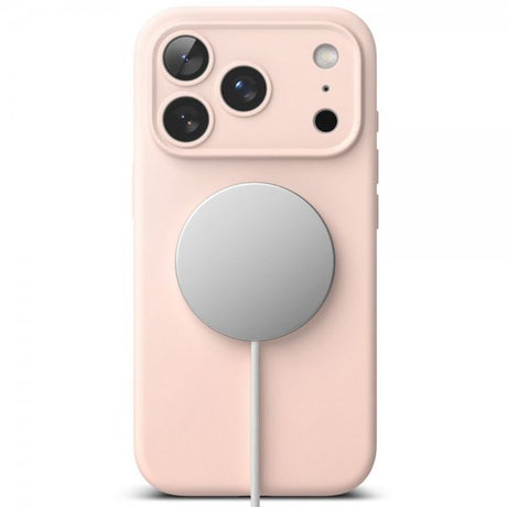 Ringke iPhone 17 Pro Cover Silikone Magnetic Pink Sand