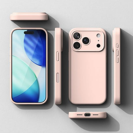Ringke iPhone 17 Pro Cover Silikone Magnetic Pink Sand