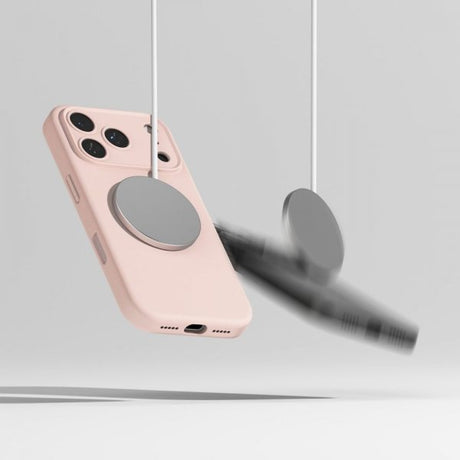 Ringke iPhone 17 Pro Cover Silikone Magnetic Pink Sand