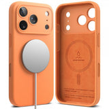 Ringke iPhone 17 Pro Cover Silikone Magnetisk Tangerine