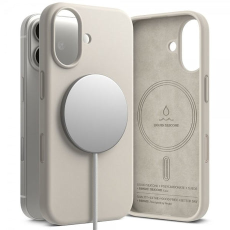 Ringke iPhone 17 Cover Silicone Magnetic Stone