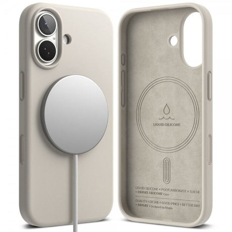 Ringke iPhone 17 Cover Silicone Magnetic Stone