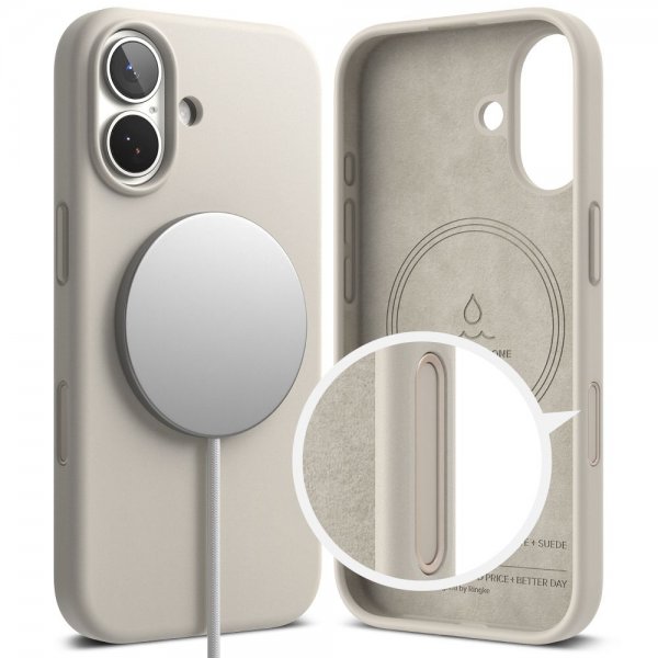 Ringke iPhone 17 Cover Silicone Magnetic Stone