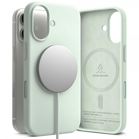 Ringke iPhone 17 Cover Silikone Magnetic Soft Mint