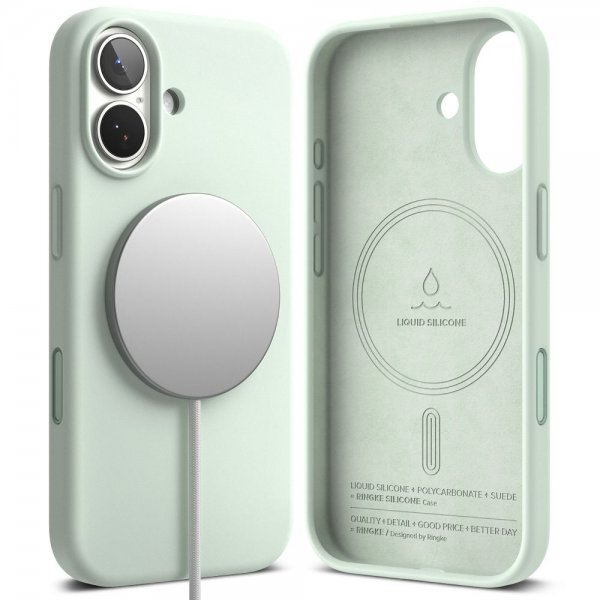 Ringke iPhone 17 Cover Silikone Magnetic Soft Mint