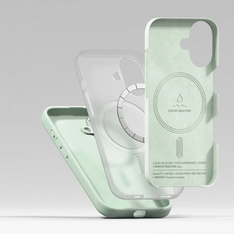 Ringke iPhone 17 Cover Silikone Magnetic Soft Mint