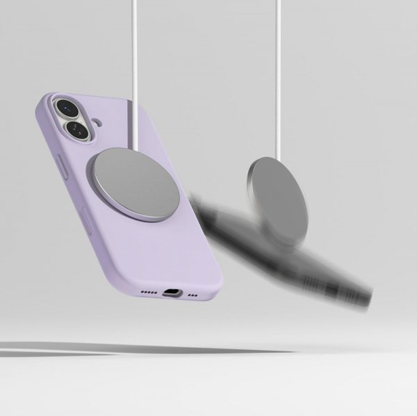 Ringke iPhone 17 Cover Silikone Magnetisk Lilla
