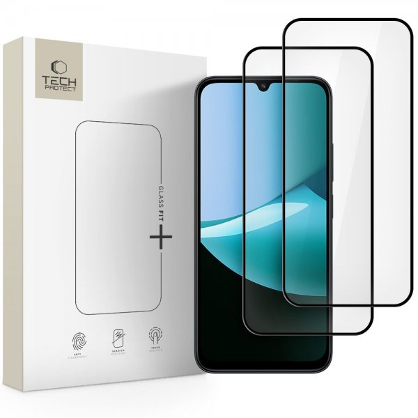 Tech-Protect Xiaomi Redmi 15C Skærmbeskyttelse Glass Fit+ 2-pak