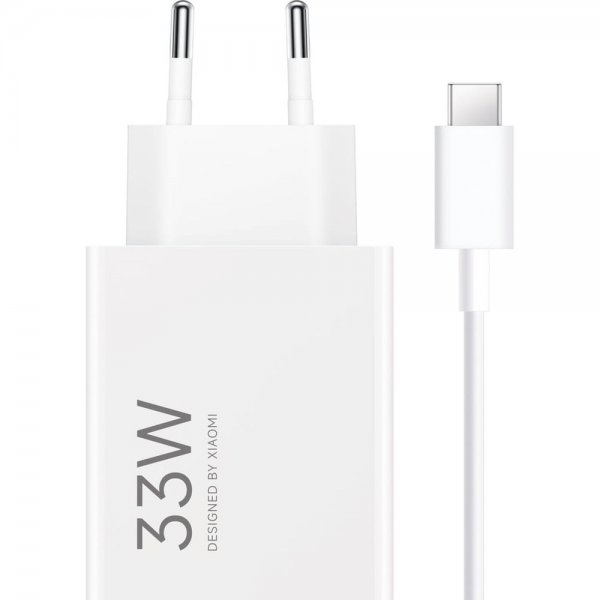 Xiaomi Original Oplader med USB-C kabel 33W Charging Combo 3A Type-A
