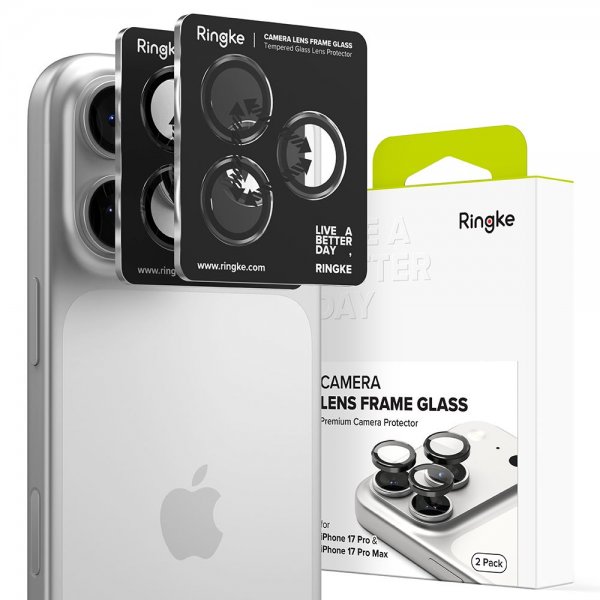 Ringke iPhone 17 Pro/iPhone 17 Pro Max Kamerabeskyttelse Kameralinse Ramme 2-pak