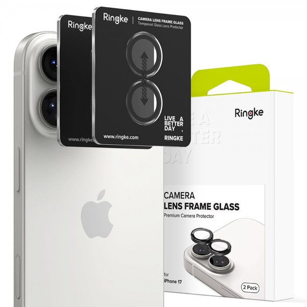 Ringke iPhone 17 Kamerabeskyttelse Kamera Linse Ramme 2-pak