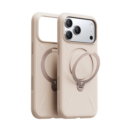 Torras iPhone 17 Pro Cover Ostand Q3 Silicone Desert Gold