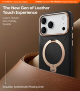 Torras iPhone 17 Pro Cover Ostand Q3 Vegskin Obsidian Black