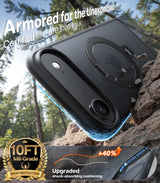 Torras iPhone Air Cover Ostand Q3 Spin Obsidian Black