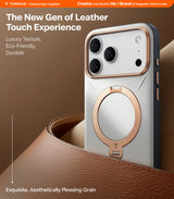 Torras iPhone 17 Pro Max Cover Ostand Q3 Vegskin Pearl Gray