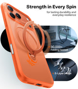 Torras iPhone 17 Pro Cover Ostand Q3 Spin Energy Orange