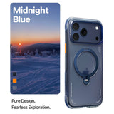 Torras iPhone 17 Pro Max Cover Ostand Q3 Air Deep Blue
