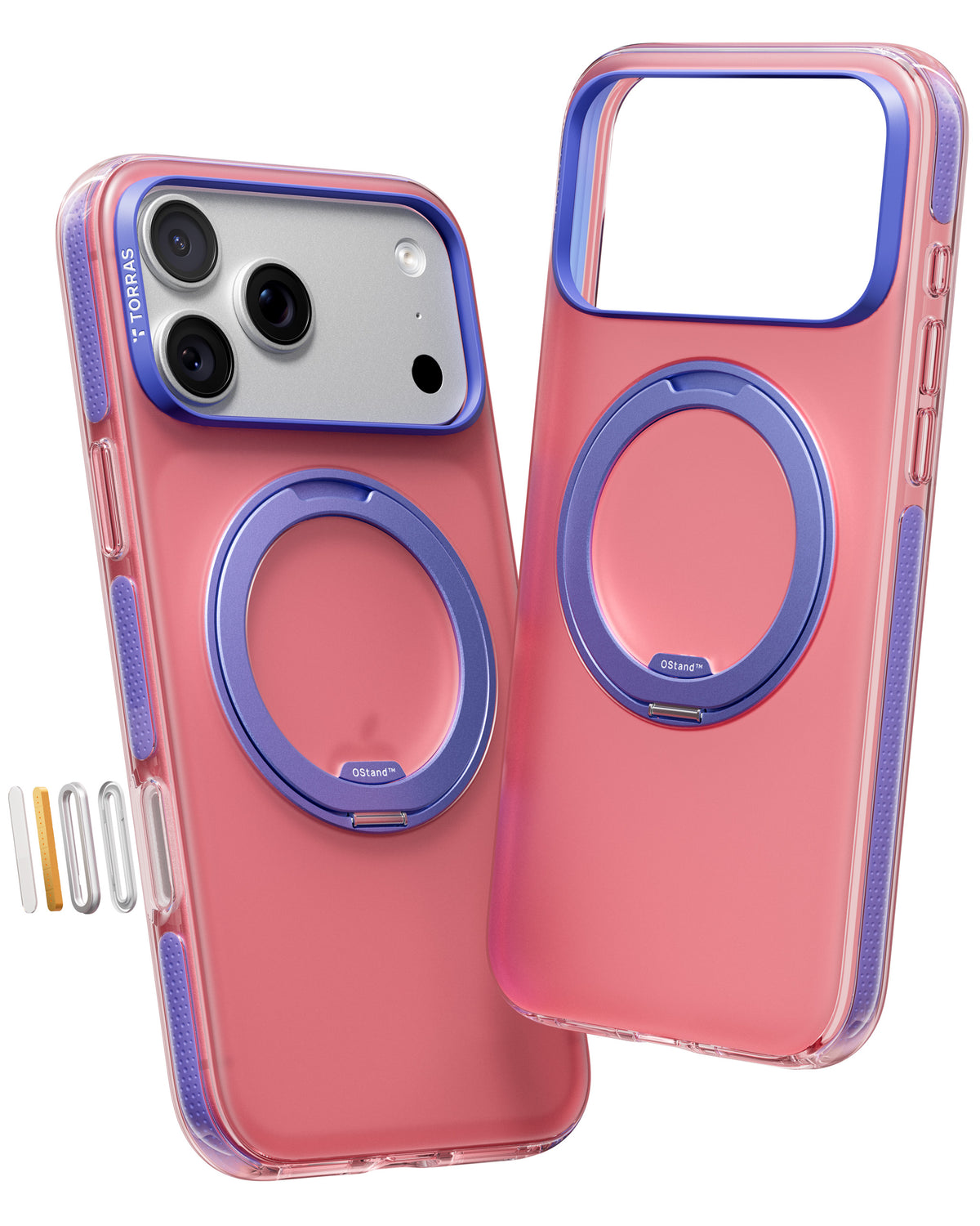 Torras iPhone 17 Pro Max Cover Ostand O3 Hue Blush Pink