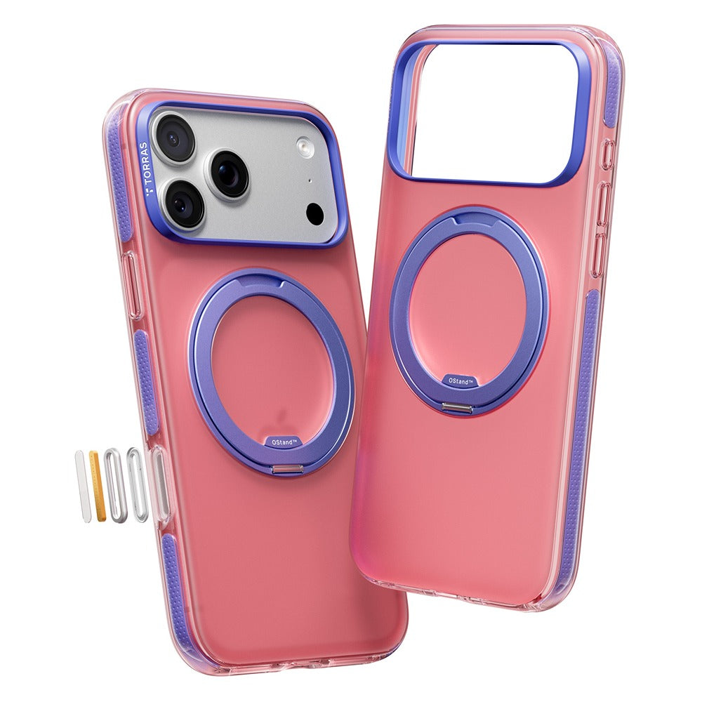 Torras iPhone 17 Pro Cover Ostand O3 Hue Blush Pink