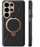 Torras Samsung Galaxy S26 Ultra Cover Ostand Q3 Vegskin Obsidian Black