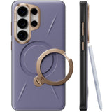 Torras Samsung Galaxy S26 Ultra Cover Ostand Q3 Vegskin Dark Purple