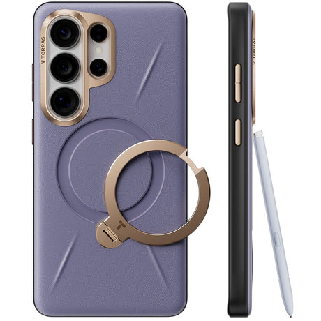 Torras Samsung Galaxy S26 Ultra Cover Ostand Q3 Vegskin Dark Purple