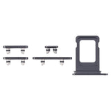 Knapper og SIM-kortholder til iPhone 16 Pro og 16 Pro Max - Sort