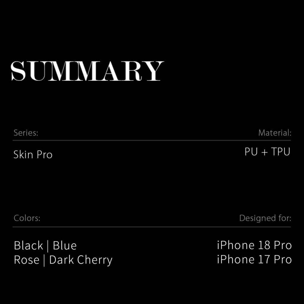 Dux Ducis iPhone 17 Pro/iPhone 18 Pro Etui Skin Pro Series Rød