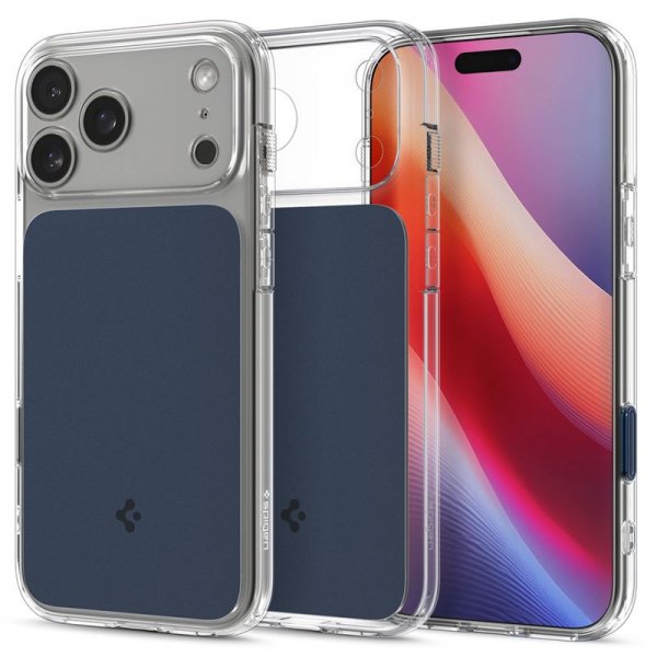 Spigen iPhone 17 Pro Cover Ultra Hybrid T MagFit Mat Blå