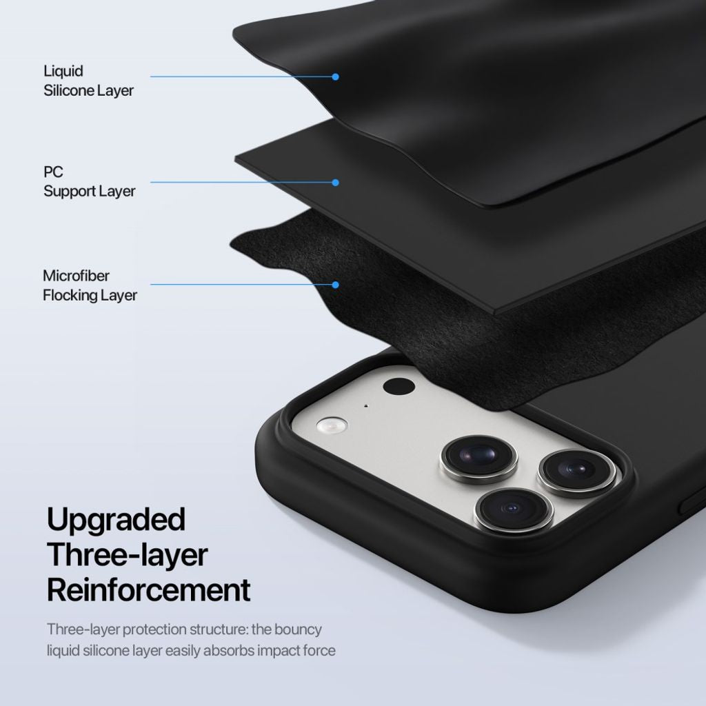 Dux Ducis iPhone 17 Pro/iPhone 18 Pro Cover Piel Series MagSafe Sort
