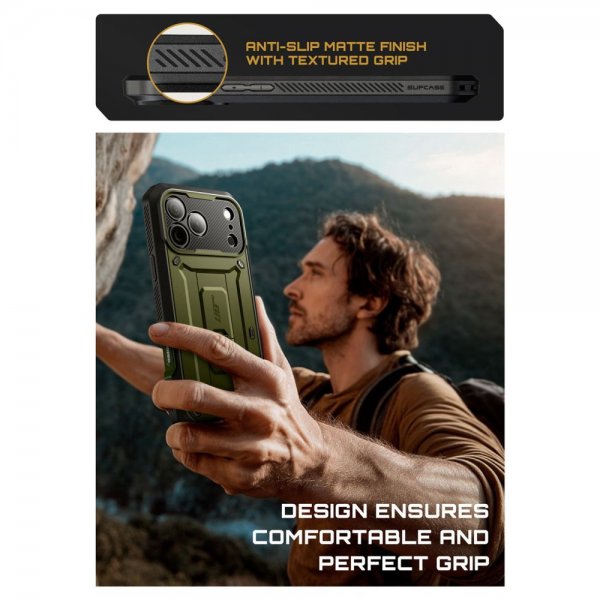 Supcase iPhone 17 Pro Cover UB Pro Grøn
