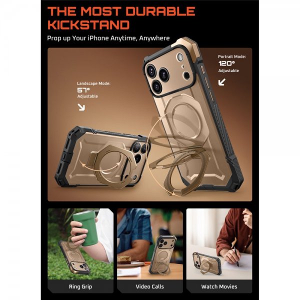 Supcase iPhone 17 Pro Cover UB Grip MagSafe Guld