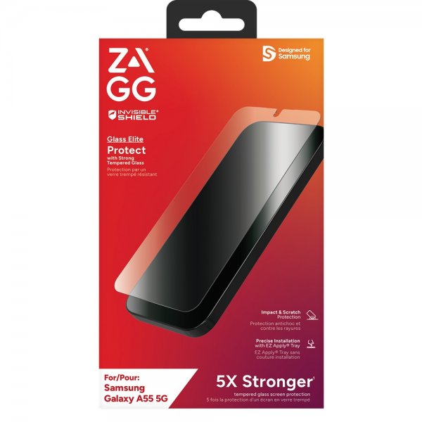 ZAGG InvisibleShield Samsung Galaxy A55 Skærmbeskyttelse Glass Elite