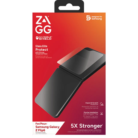 ZAGG InvisibleShield Samsung Galaxy Z Flip 6/Flip 7 FE Skærmbeskyttelse Glass Elite