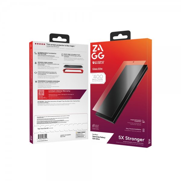 ZAGG InvisibleShield Samsung Galaxy S25 Ultra Skærmbeskyttelse Glass Elite