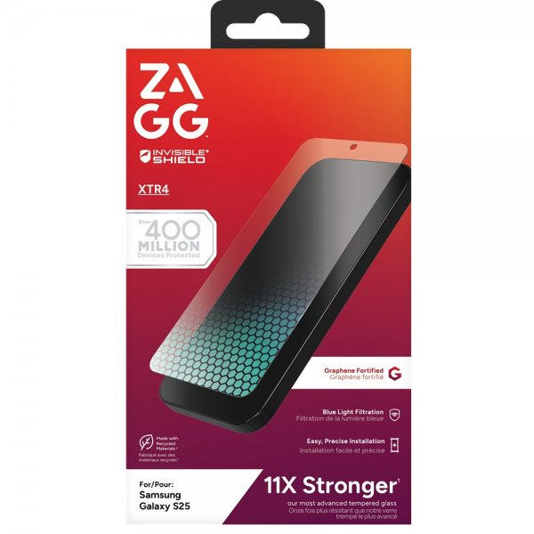 ZAGG InvisibleShield Samsung Galaxy S25 Skærmbeskytter Glass XTR4