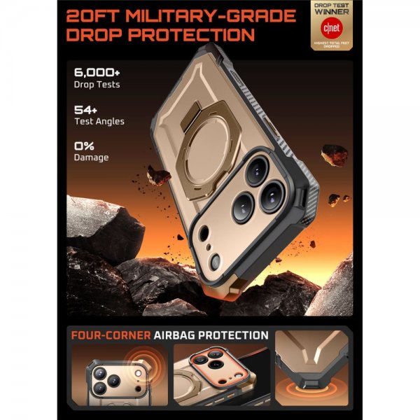 Supcase iPhone 17 Pro Max Cover UB Grip MagSafe Guld