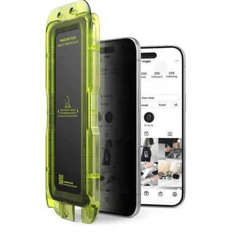 Ringke iPhone Air Skærmbeskyttelse Easy Slide Privacy 2-pak