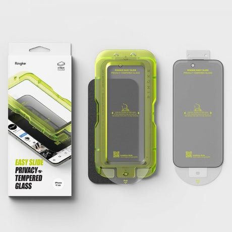 Ringke iPhone Air Skærmbeskyttelse Easy Slide Privacy 2-pak