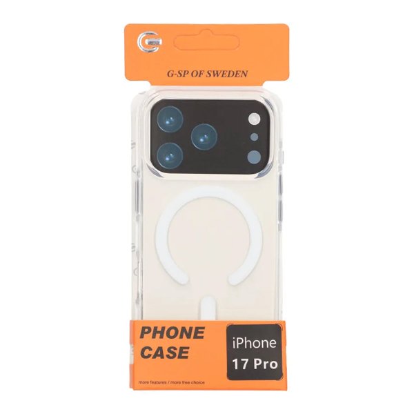 iPhone 17 Pro Cover Stødsikkert MagSafe Hvid