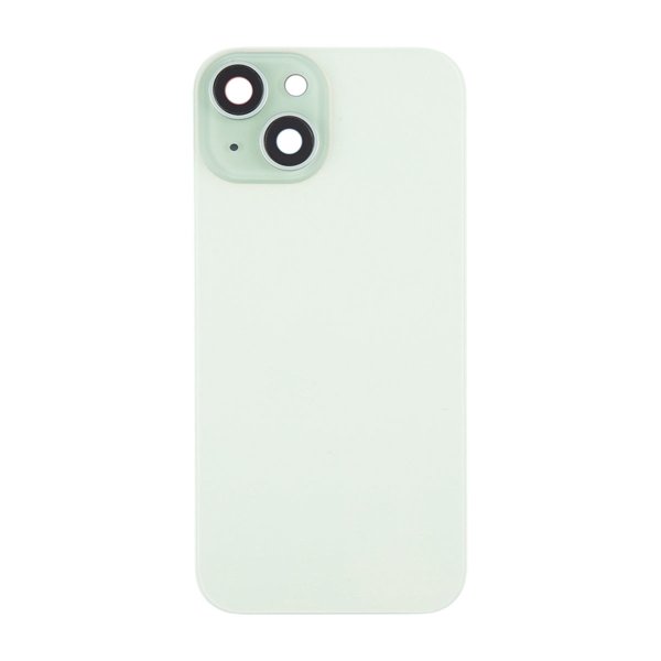 iPhone 15 Bagside Glas med Magnet og Kameralinse - Grøn