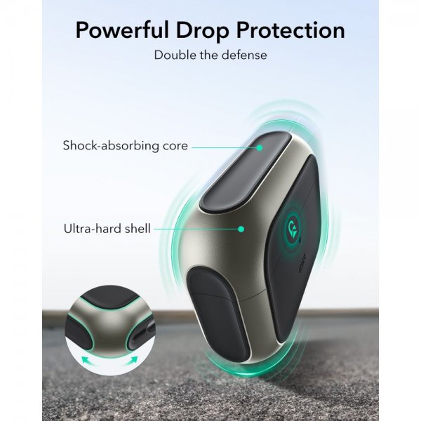 ESR AirPods Pro 3 Cover Orbit Hybrid HaloLock Grå