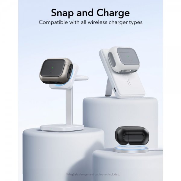 ESR AirPods Pro 3 Cover Orbit Hybrid HaloLock Grå
