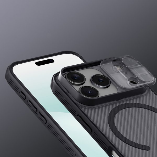 Nillkin iPhone 17 Pro Max Cover CamShield Pro MagSafe Transparent Sort