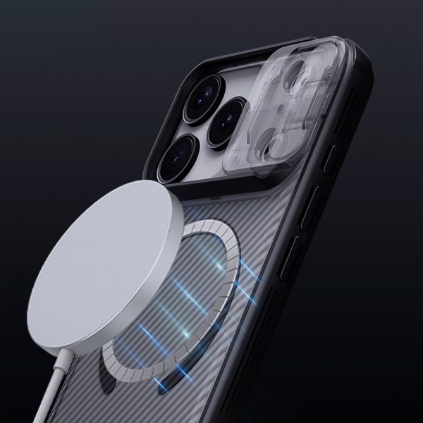 Nillkin iPhone 17 Pro Max Cover CamShield Pro MagSafe Transparent Sort