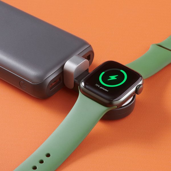Hama Apple Watch-oplader med USB-C-stik Sort