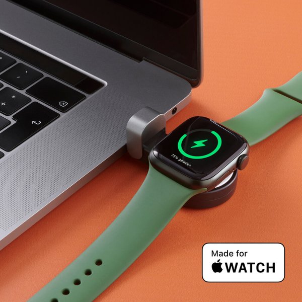 Hama Apple Watch-oplader med USB-C-stik Sort