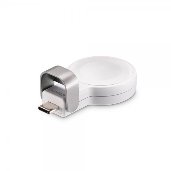 Hama Apple Watch-oplader med USB-C-stik Hvid